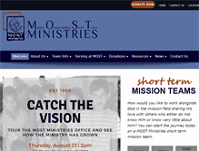 Tablet Screenshot of mostministries.org